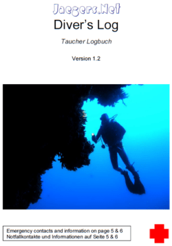 Jaegers.Net Diver’s Log – Taucher Logbuch Version 1.2