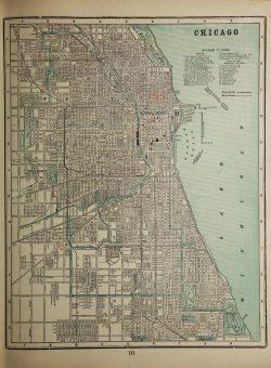 Karte von Chicago 1891